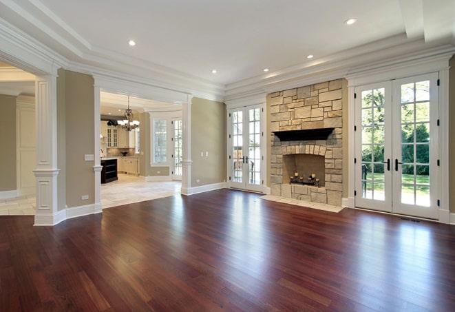 natural and warm hardwood floors in a well-lit room