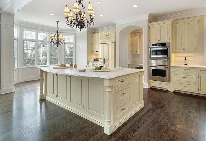 close-up of high-quality laminate floors texture in Penney Farms